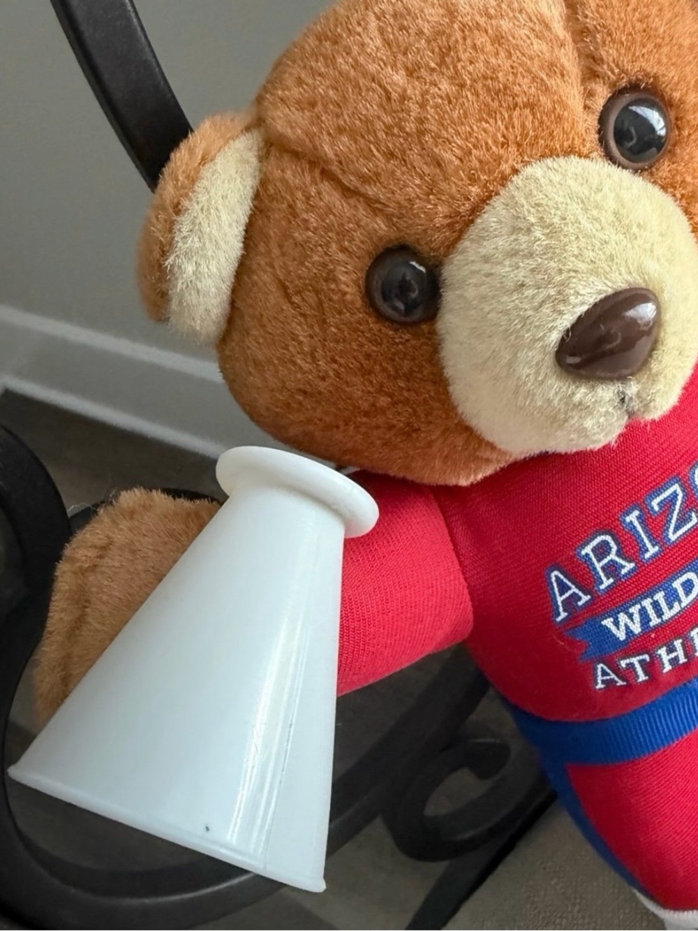Arizona Wildcats Red Plush Cheer Bear - Kids Toy - Picture 3 of 9